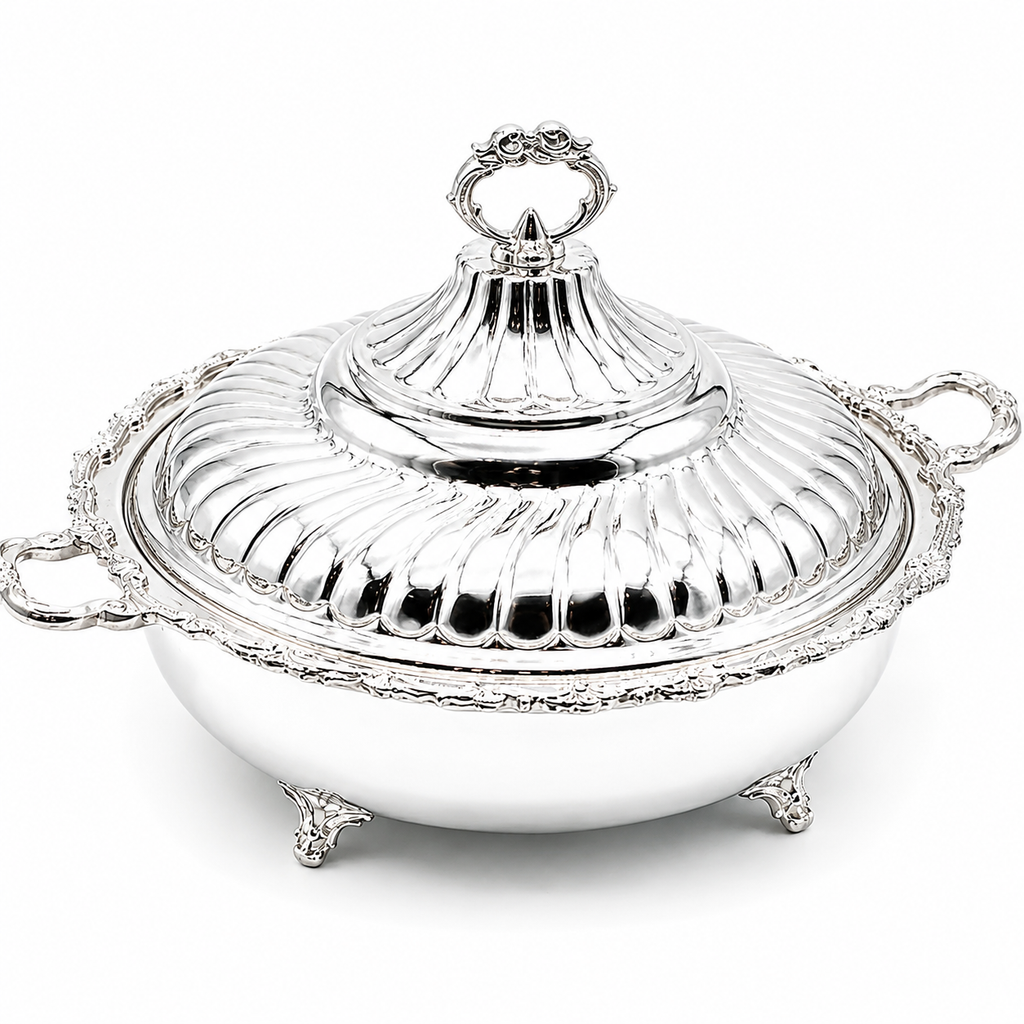 Seren Luxe Silver Serving Dish