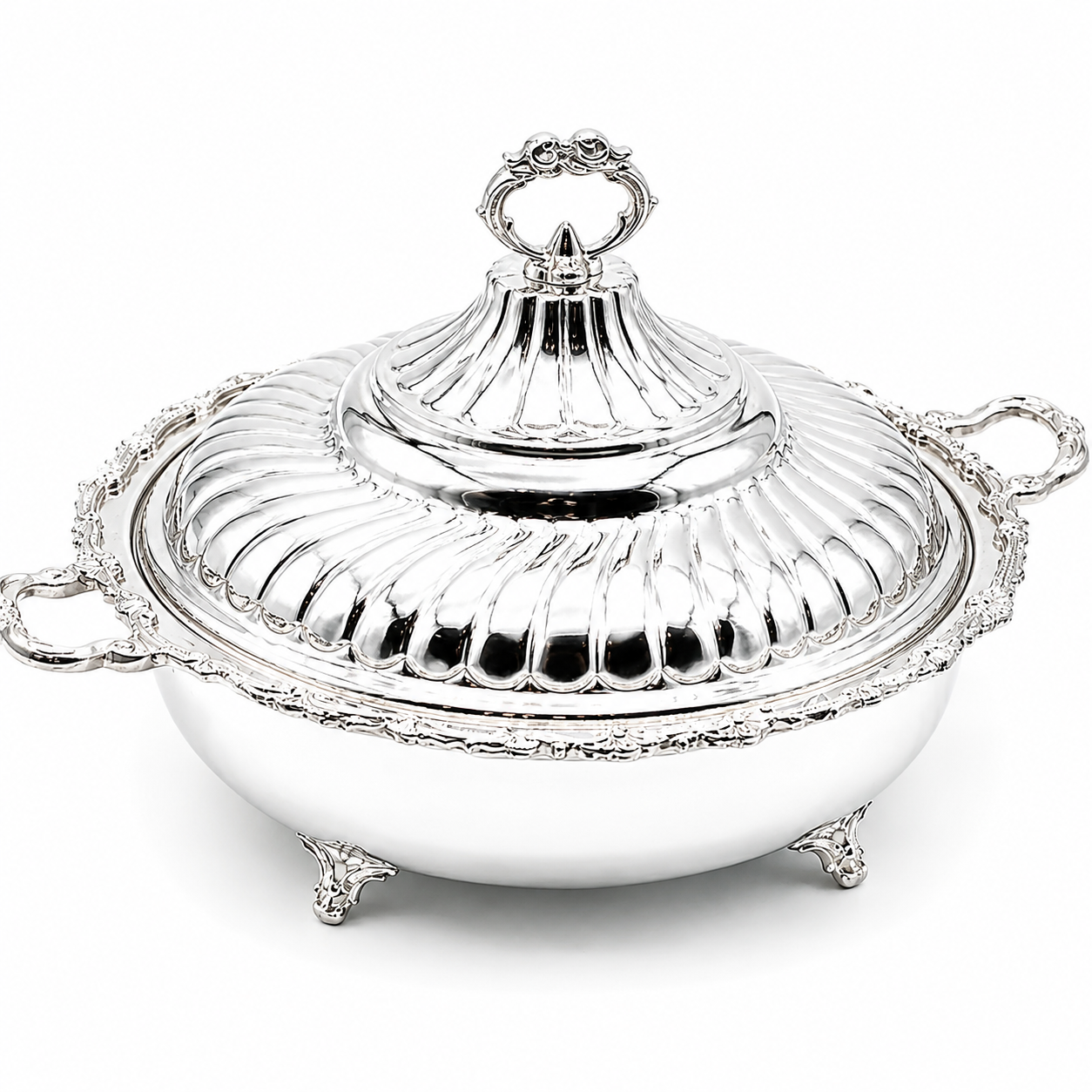 Seren Luxe Silver Serving Dish
