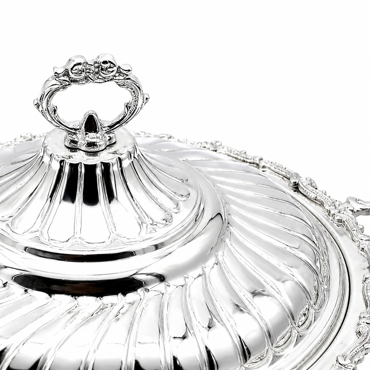 Seren Luxe Silver Serving Dish