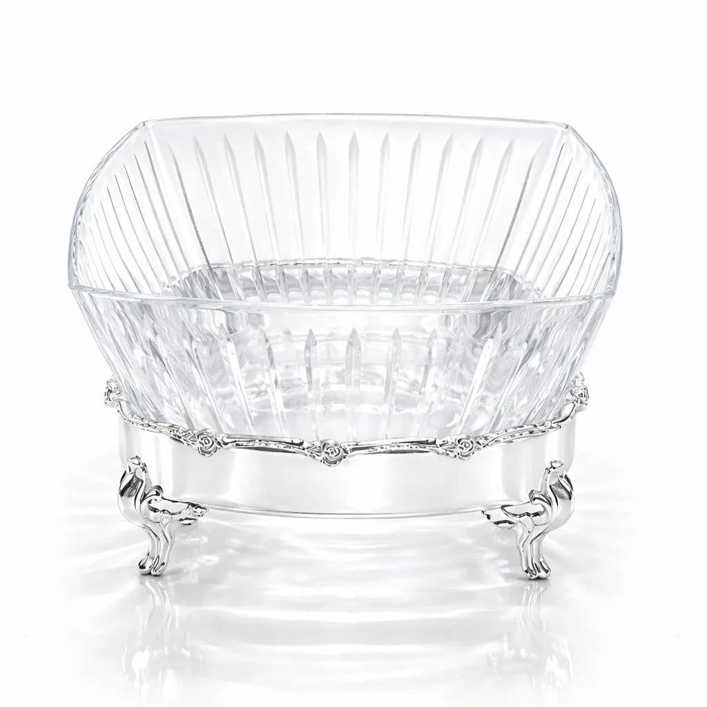 Victoria Crystal Footed Serving Bowl