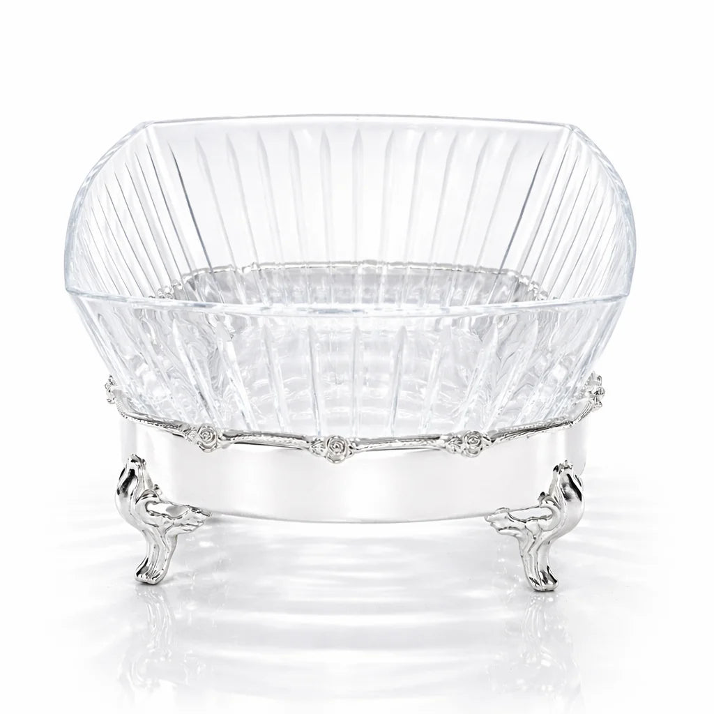 Victoria Crystal Footed Serving Bowl