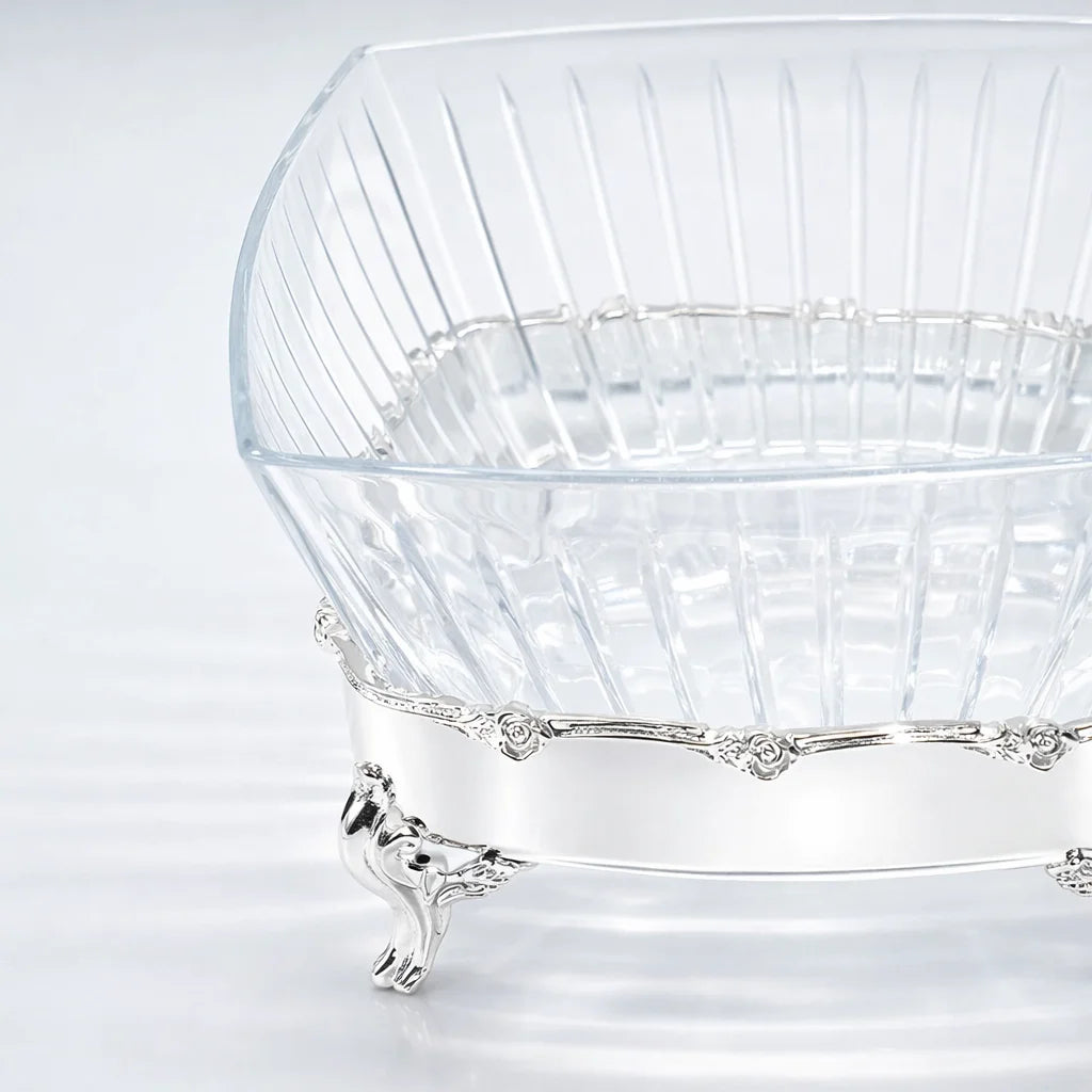 Victoria Crystal Footed Serving Bowl