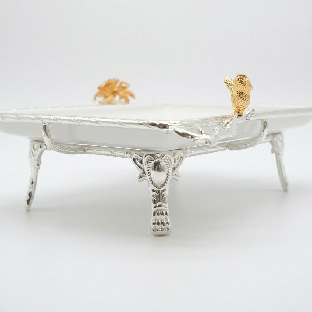 Regal Bloom Decorative Tray