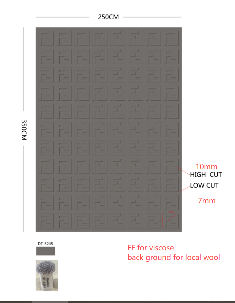 Minimal Geometric Pattern Rug