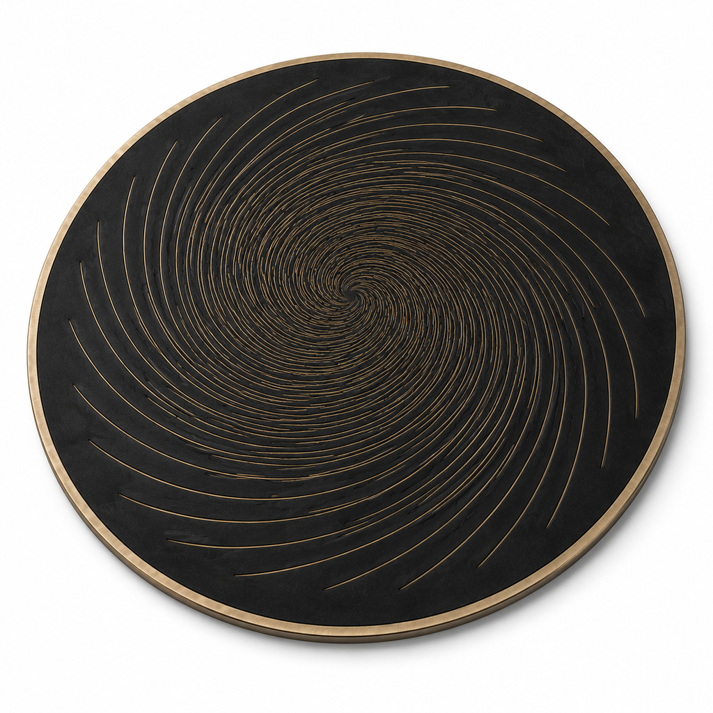 Abstract Vortex Geometric Table Mat