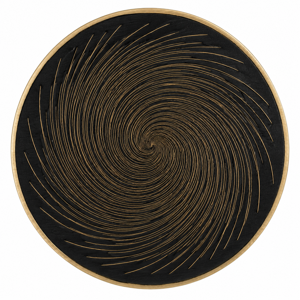 Abstract Vortex Geometric Table Mat